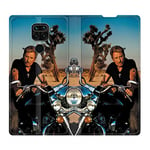 Cokitec Housse Cuir Portefeuille pour Xiaomi Redmi Note 9S / 9 Pro Johnny Hallyday Moto