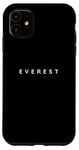 Coque pour iPhone 11 Everest Souvenir / Everest Mountain Climber Police moderne