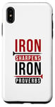 iPhone XS Max Iron sharpens iron Proverbs Solomon 27 verse 17 Bible Case