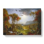 Autumn On The Hudson River By Jasper Francis Cropsey Classic Painting Canvas Wall Art Print Ready to Hang, Framed Picture for Living Room Bedroom Home Office Décor, 76x50 cm (30x20 Inch)