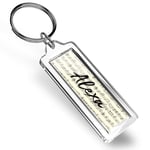 Alexa Name Music Notes Keyring   #163147