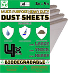 Plastic Dust Sheets for Decorating - Heavy Duty Plastic Sheeting, 100% - Ideal x