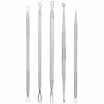 5pcs/Lot Useful Stainless Steel Pimple Popper Acne Blackhead Removal Needle Tool