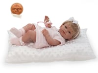 NINES D'ONIL Bébé 37Cm Poupée Blonde Poupon Nouveau-Né Avec Coussin Et Tétine