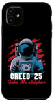 Coque pour iPhone 11 Creed '25 Take Me Higher American Astronaut T-shirt homme femme