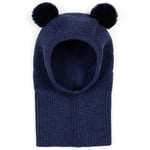 Huttelihut Wooly balaclava til barn, navy