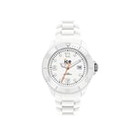 ICE-WATCH - Ice Forever White - Montre Blanche pour Femme avec Bracelet en Silicone - 000124 (Small)