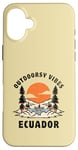 Coque pour iPhone 16 Plus Outdoorsy Vibes Équateur Voyage Vacances Equateur