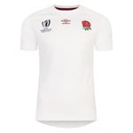 Umbro Childrens/Kids World Cup 23/24 England Rugby Replica Home Jersey - 7-8 Years