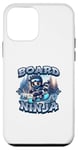 Coque pour iPhone 12 mini Planche Ninja Snowboard Ninja Snow Rider Snowboard