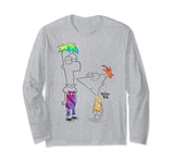 Disney Phineas And Ferb Boys Of Tie Dye Long Sleeve T-Shirt