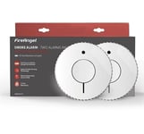 2 FireAngel Smoke Alarms-10 Year Battery FA6620-R-T2