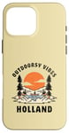 Coque pour iPhone 16 Pro Max Outdoorsy Vibes Holland Voyage Vacances Hollande