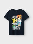 Name It Dazz Pokemon Short Sleeve Top Box - Gutt - Blå - 134/140