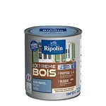 RIPOLIN - Peinture pour Bois Intérieur/Extérieur - Sans Sous-couche Ultra-couvrant - Résiste aux Intempéries, UV et Chocs - Protège et Magnifie - Lessivable - Satin - 0,5L - Bleu Pastel