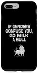 Coque pour iPhone 7 Plus/8 Plus Sur le dos – If Genders Confuse You, Go Milk A Bull Meme