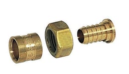 COMAP Raccord PER à glissement - Droit à écrou tournant - Diamètre ⌀16x1,5 mm - Femelle 3/8" (12x17) - Pexy pour Tubes PER - 4262