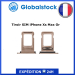 Tiroir SIM pour iPhone Xs Max Or