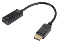 XtendLan Adaptér DisplayPort (M) ja HDMI (F), 15 cm, kaapeli, pro 4k