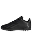 adidas X Crazyfast.4 Turf Boots Chaussures de Football, Noir(Core Black/Core Black/Core Black), 30 EU