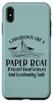 Coque pour iPhone XS Max Papier origami motif bateau citations pliantes