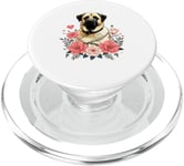 Roses Flowers Anatolian Shepherd Dog Valentines PopSockets PopGrip for MagSafe