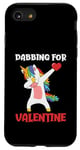 Coque pour iPhone SE (2020) / 7 / 8 Dabbing Unicorn Saint-Valentin Love