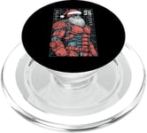 Christmas Gamer Funny Cyberpunk Robot Père Noël Gaming PopSockets PopGrip pour MagSafe