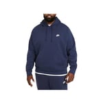 Nike BV2654-410 Sportswear Club Fleece Sweatshirt Men's MIDNIGHT NAVY/MIDNIGHT NAVY/WHITE Size 2XS