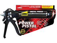 UHU Power Pistol - Pistolet à cartouche, anti-goutte, durable et robuste, adaptable à toutes les cartouches de colle et mastic