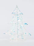 John Lewis 30 Micro LED Battery Operated PET Christmas Tree Lit Figure, H40cm