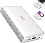 2 To (2000 Go) Iphone Disque Dur Externe Pour Iphone/Ipad Avec Banque D'Alimentation Intégrée De 10 000 Mah Disque Dur Certifié Mfi 2 En 1 Pour Téléphones Ios Type-C/Android,Mac Et Pc