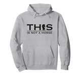 Chess Player This Is Not A Horse Black Chess Piece Knight Pullover Hoodie