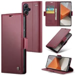 Xiaomi Redmi Note 13 Pro+ 5G      Pu Wallet Case    [Maroon]