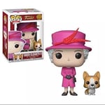 Funko POP! Royals Queen Elizabeth II with Corgi #01 Vinyl Figure New Free P&P🚚