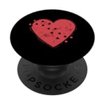 Cœur et amour pour le rodéo PopSockets PopGrip Adhésif