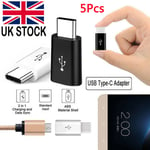 5pcs Type C Male To Micro Usb Female Converter Usb-c Adapter Converter Adaptor