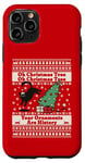 iPhone 11 Pro Oh Christmas Tree cat Ugly Christmas Sweater Funny cat lover Case