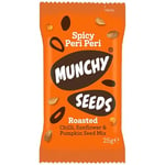 Munchy Seeds Peri Peri Snack Packs, 12 x 25g - Lunchbox Ready, Spicy Seed Mix, Great for On-the-Go, Perfect for Snacks, Rich in Antioxidants, Nutty Peri Peri Flavour Seeds