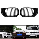 ZMMWDE Pare-Chocs Avant Kidney Sport Grille Grill de Remplacement Noir Mat ,pour BMW E46 4D 318I 320I 323I 328I 2002-2005