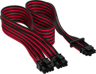 Corsair 600W 12VHPWR Black/Red 12+4pin PCIe Gen 5 Premium Individually Sleeved PSU Cable