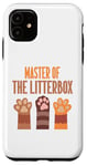 iPhone 11 Master of the Litterbox Cat Dad Case