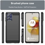 tectTech Motorola Moto G73 TPU-skal Brushed, Black