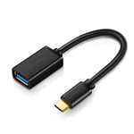 Ugreen USB-A 3.0 (hun) til USB-C 3.0 (hann) OTG-adapter - svart