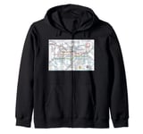 London Underground Map Zip Hoodie