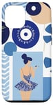 Coque pour iPhone 15 Coquette bleue mignonne et plage – Collage esthétique