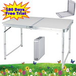 Folding Camping Table Aluminium Picnic Portable Party BBQ Tables Indoor Outdoor