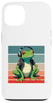 Coque pour iPhone 13 Frog Headphones Music Chill Cool Veste décontractée