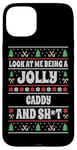 iPhone 15 Plus Funny Golf Caddy Ugly Christmas Design Xmas Themed Case