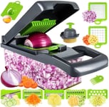 Vegetable Chopper Salad Fruit Mandolin Slicer Food Dicer Cutter Peeler 16 in 1